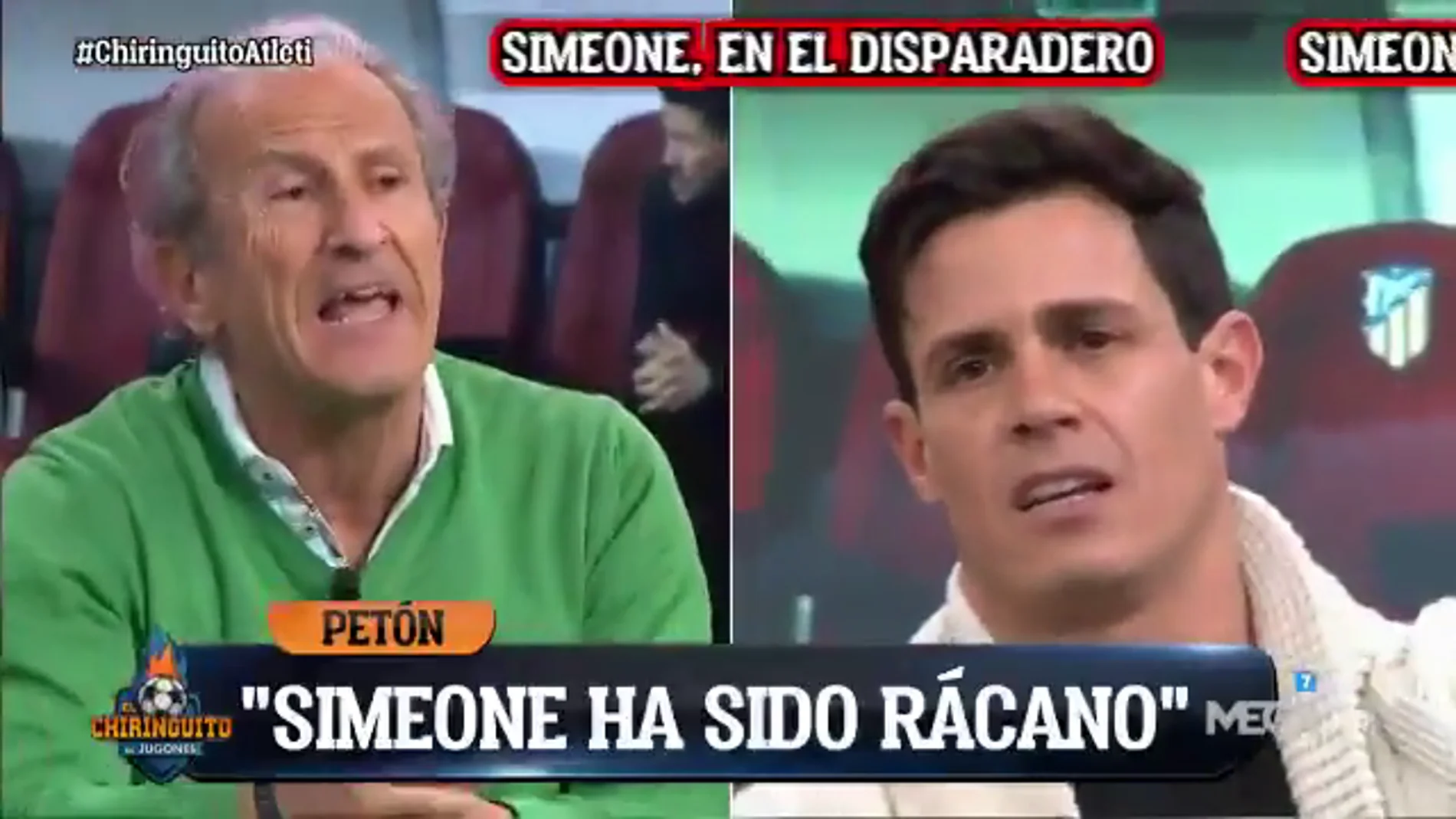 Tenso cara a cara entre Edu Aguirre y Petón: "El Atlético tiene un ADN perdedor"