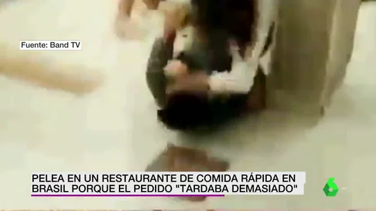 Una brutal pelea en un Burger King de Brasil acaba con dos trabajadores heridos Una brutal pelea en un Burger King de Brasil acaba con dos trabajadores heridos