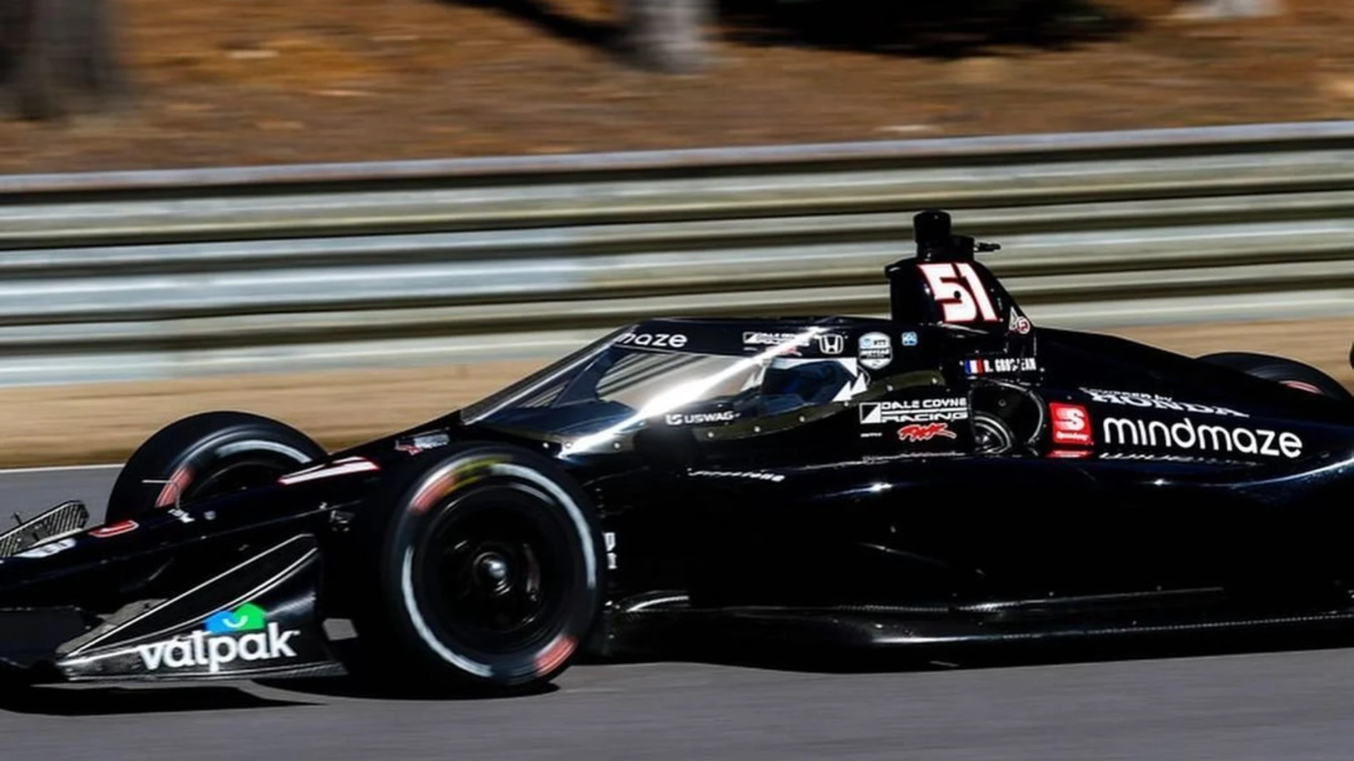 Romain Grosjean en los test de Alabama de la Indycar