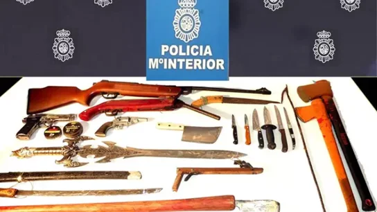 Arsenal de armas incautadas Arsenal de armas incautadas