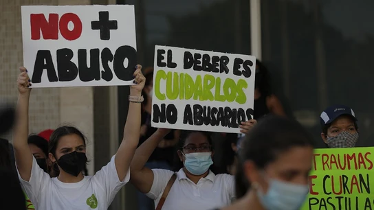 Protestas en Panamá contra los abusos a menores Protestas en Panamá contra los abusos a menores