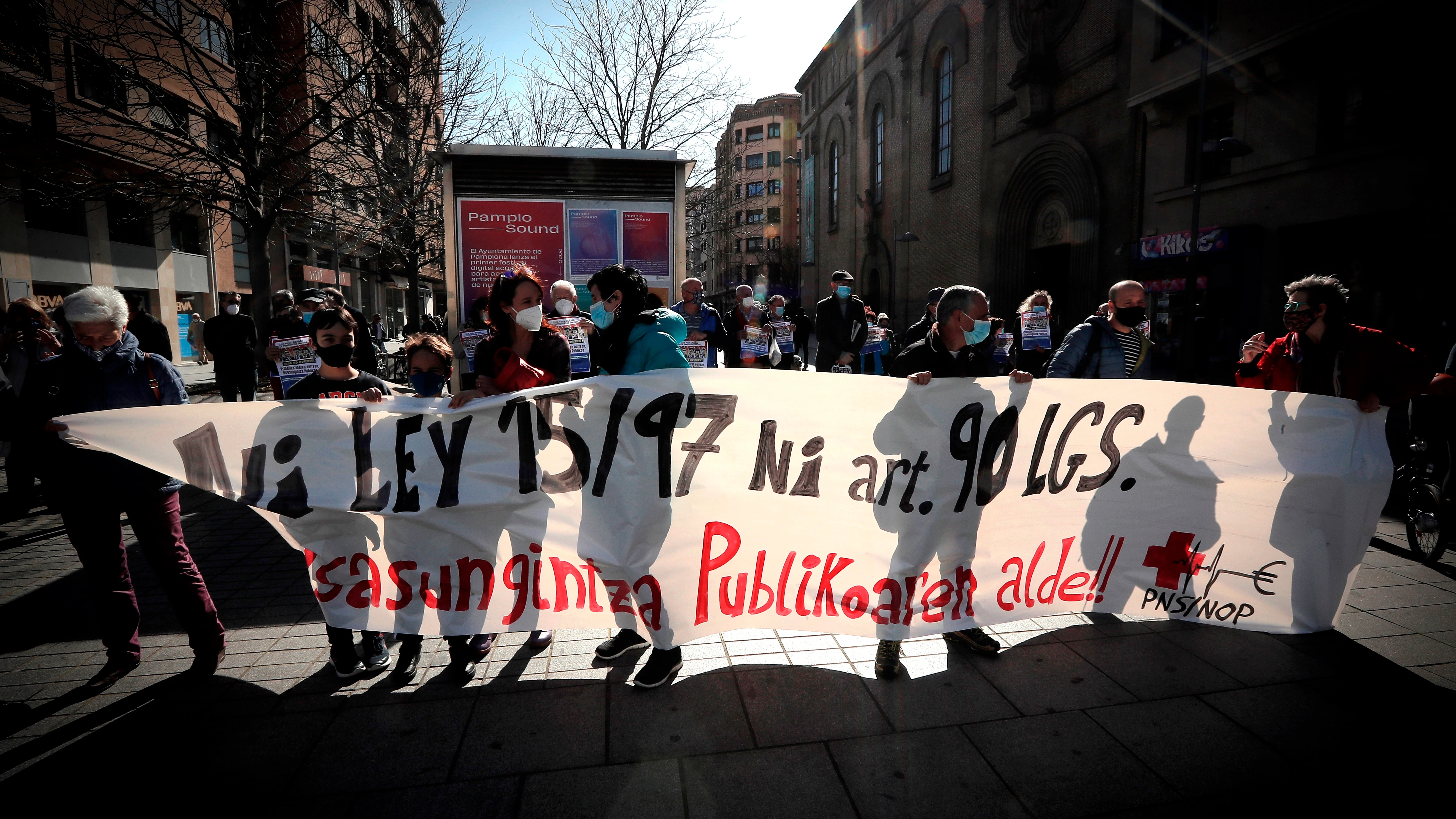 Manifestación en favor de la Sanidad Pública