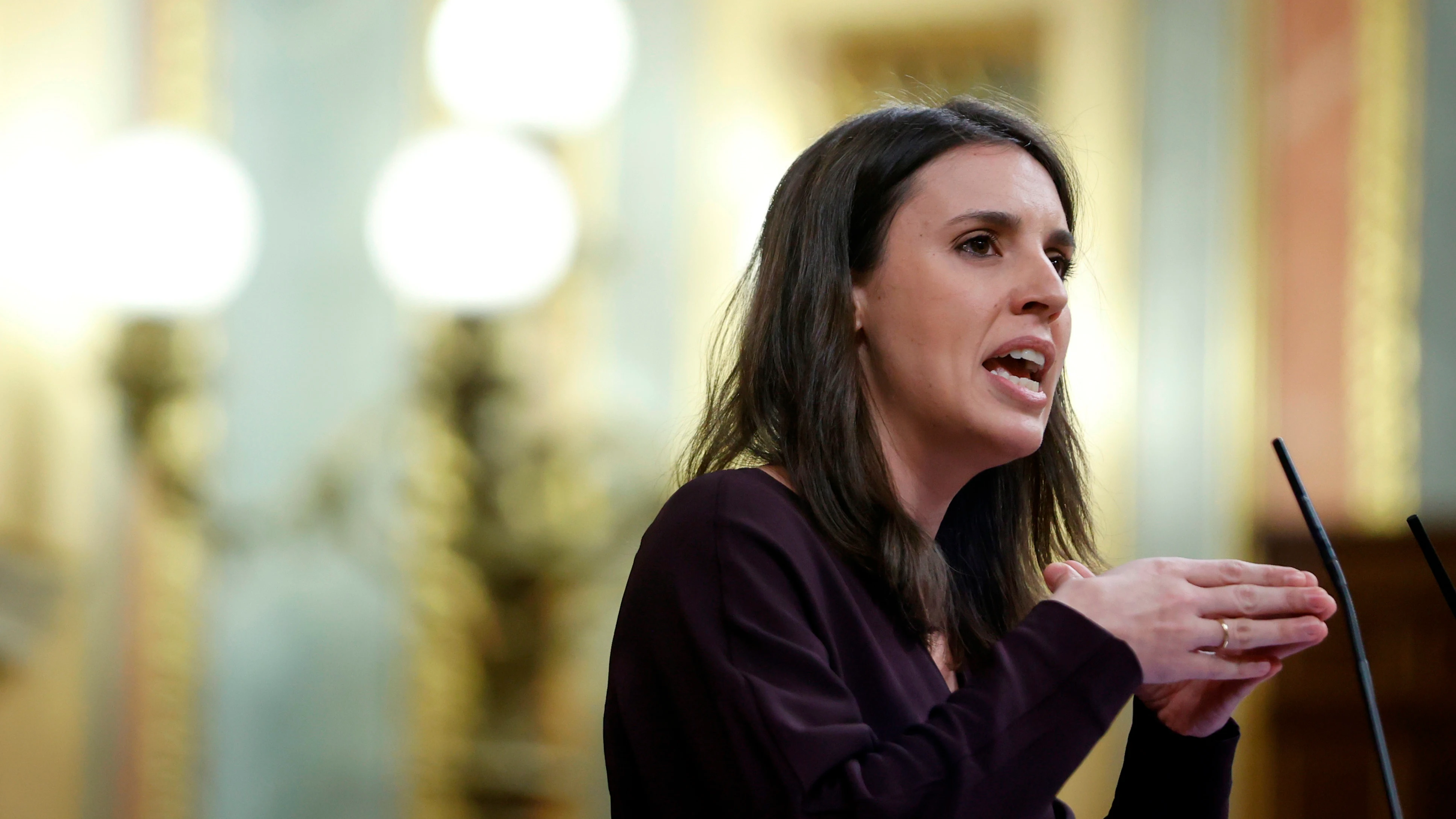 Irene Montero comparece en el Congreso de los Diputados