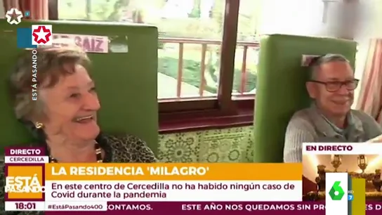 La ilusión de una anciana al narrar cómo encontró novio en su residencia: "Yo, que soy muy engañosa, le pillé" La ilusión de una anciana al narrar cómo encontró novio en su residencia: "Yo, que soy muy engañosa, le pillé"