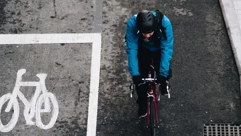 Ciclista Adelantamiento a ciclistas