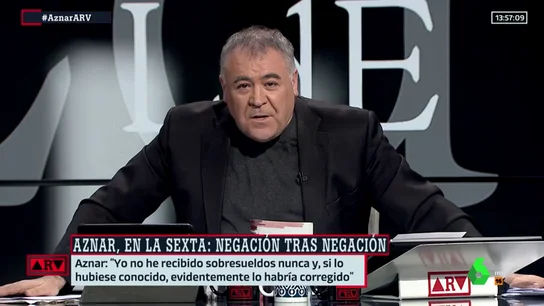Ferreras responde a Aznar en ARV. Ferreras responde a Aznar en ARV.
