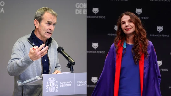 Imágenes de Fernando Simón y Victoria Abril Imágenes de Fernando Simón y Victoria Abril