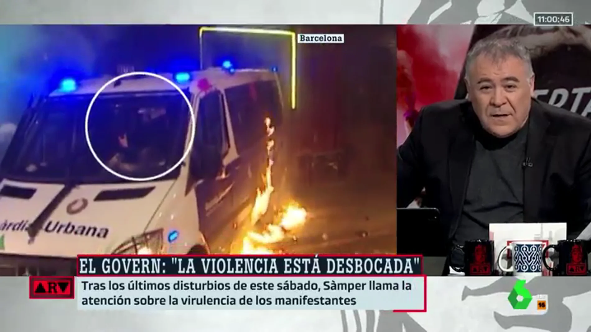 El contundente mensaje de Ferreras sobre los disturbios en Barcelona.