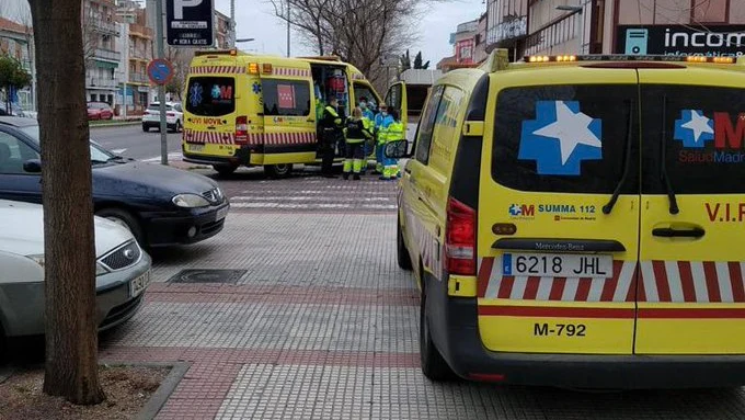 Ambulancias en el lugar de los hechos