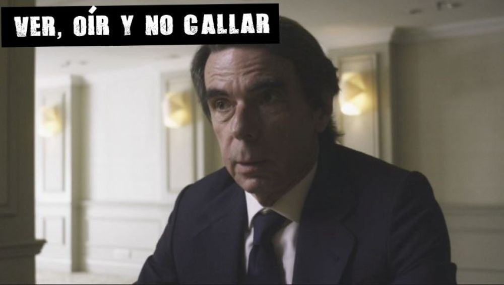 El expresidente Aznar en 'Lo de Évole'