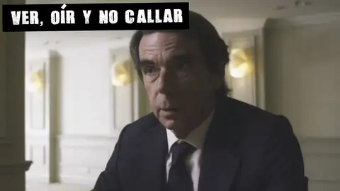 El expresidente Aznar en 'Lo de Évole' El expresidente Aznar en 'Lo de Évole'