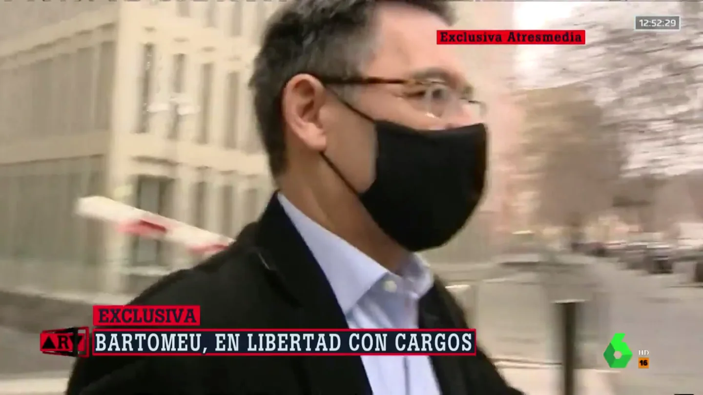 Así ha sido la salida de Josep María Bartomeu en libertad Así ha sido la salida de Josep María Bartomeu en libertad