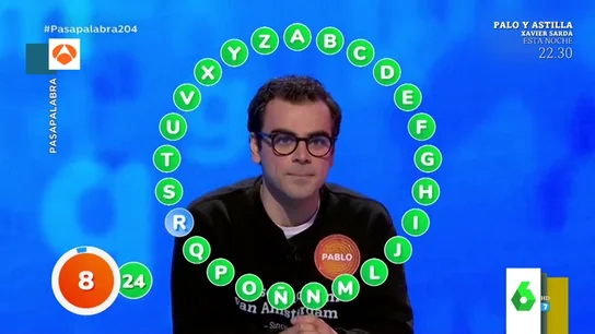 Pablo Díaz lo vuelve a hacer: así ha sido su emocionante momento en 'Pasapalabra' en el que está a punto de conseguir el bote Pablo Díaz lo vuelve a hacer: así ha sido su emocionante momento en 'Pasapalabra' en el que está a punto de conseguir el bote