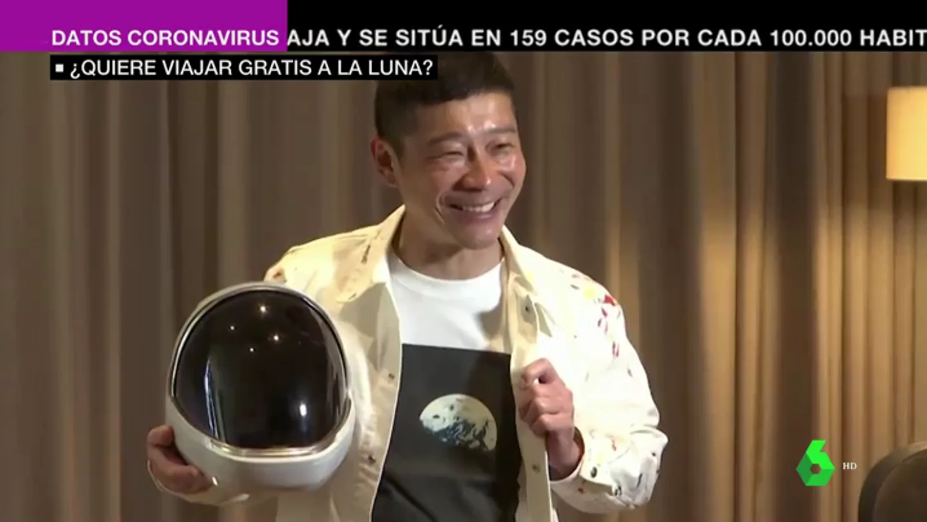 Viajar gratis a Luna con el SpaceX es posible gracias a la oferta de un multimillonario japonés