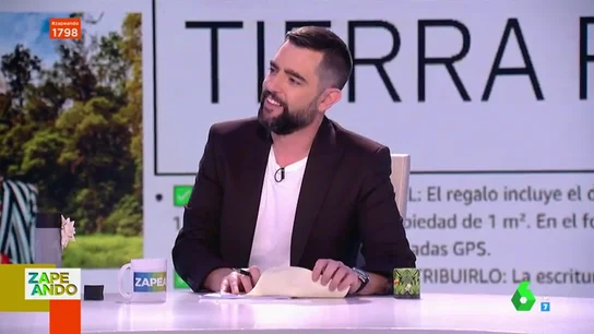 Valeria Ros regala en directo un terreno de Costa Rica a Dani Mateo ante la sorpresa de Cristina Pedroche: "Yo que tú no lo firmaría" Valeria Ros regala en directo un terreno de Costa Rica a Dani Mateo ante la sorpresa de Cristina Pedroche: "Yo que tú no lo firmaría"
