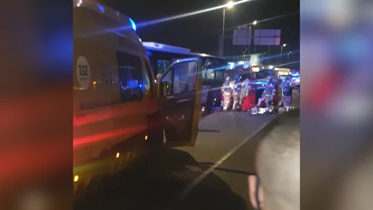 Imágenes de los momentos posteriores al accidente del cantante Casademunt Accidente de coche Casademunt