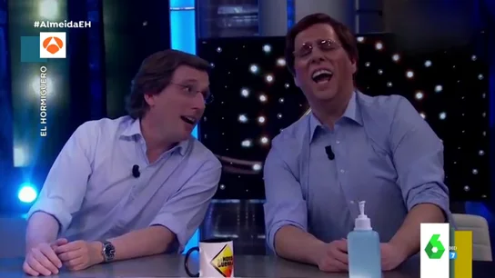 José Luis Martínez-Almeida y su doble José Luis Martínez-Almeida