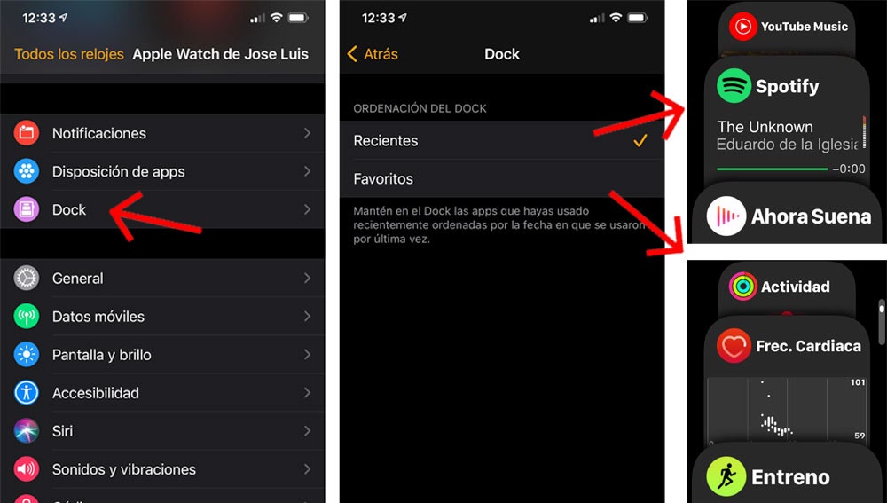 Cómo cambiar las 'apps' que se muestran en el 'dock'.