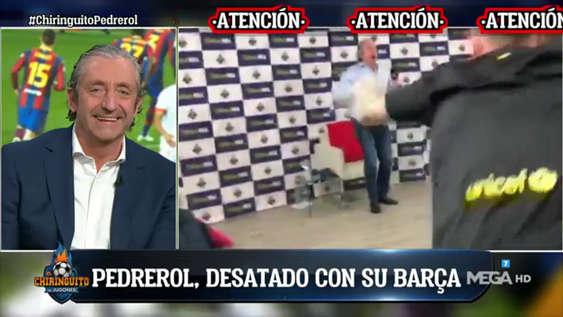 El vídeo viral de Josep Pedrerol desatado con el gol de Piqué en el descuento