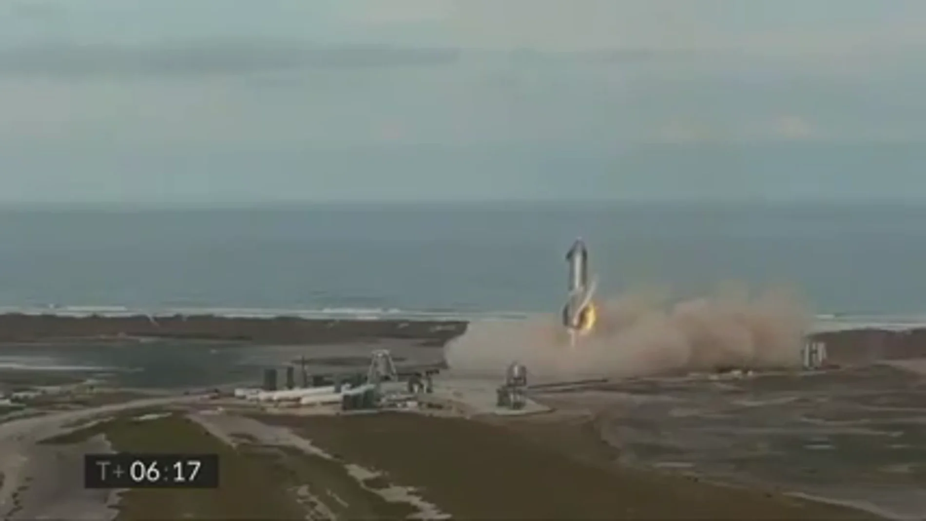 El vídeo de la explosión del cohete de SpaceX tras lanzamiento desde Texas