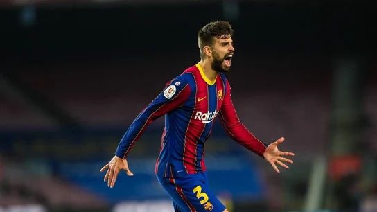 Gerard Piqué celebrando el 2-0 en el 92' Gerard Piqué celebrando el 2-0 en el 92'