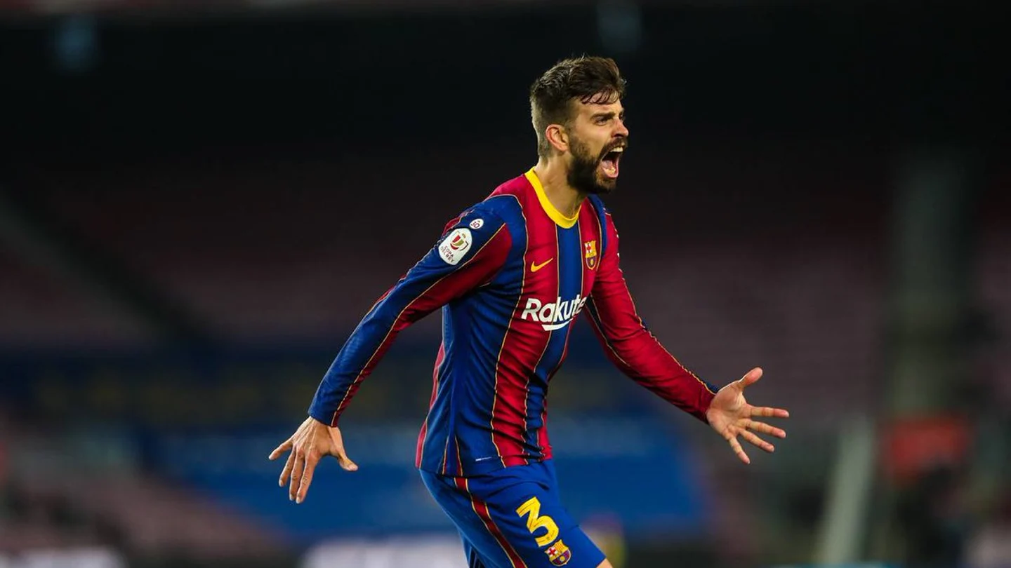 Gerard Piqué celebrando el 2-0 en el 92' Gerard Piqué celebrando el 2-0 en el 92'