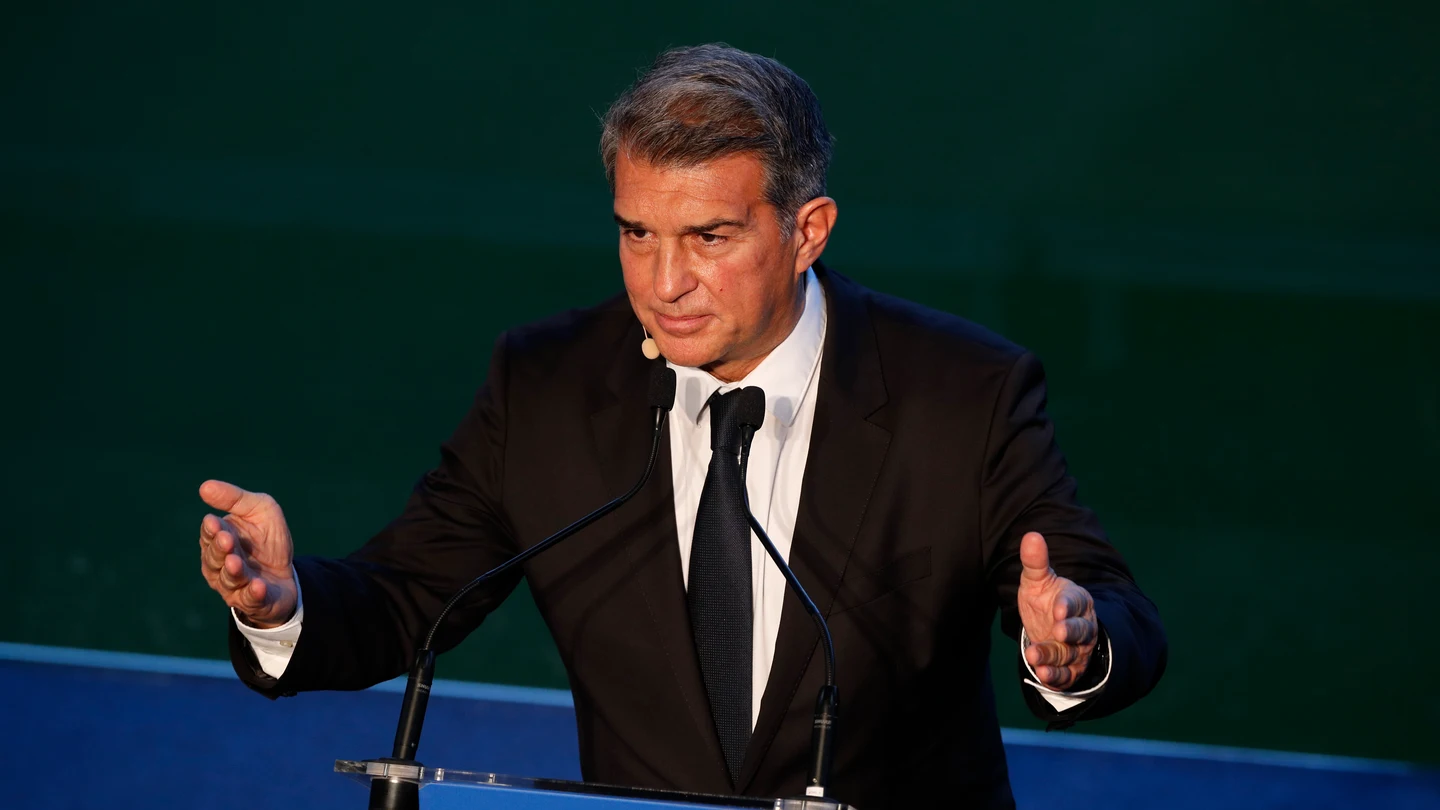 Joan Laporta, en la toma de posesión como presidente del FC Barcelona Joan Laporta, en la toma de posesión como presidente del FC Barcelona