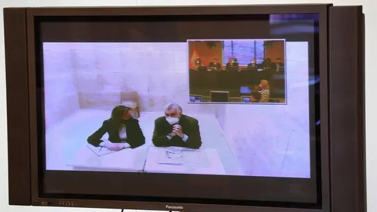 El extesorero del PP Luis Bárcenas comparece por videoconferencia en la Comisión del Congreso de los Diputados. El extesorero del PP Luis Bárcenas comparece por videoconferencia en la Comisión del Congreso de los Diputados.