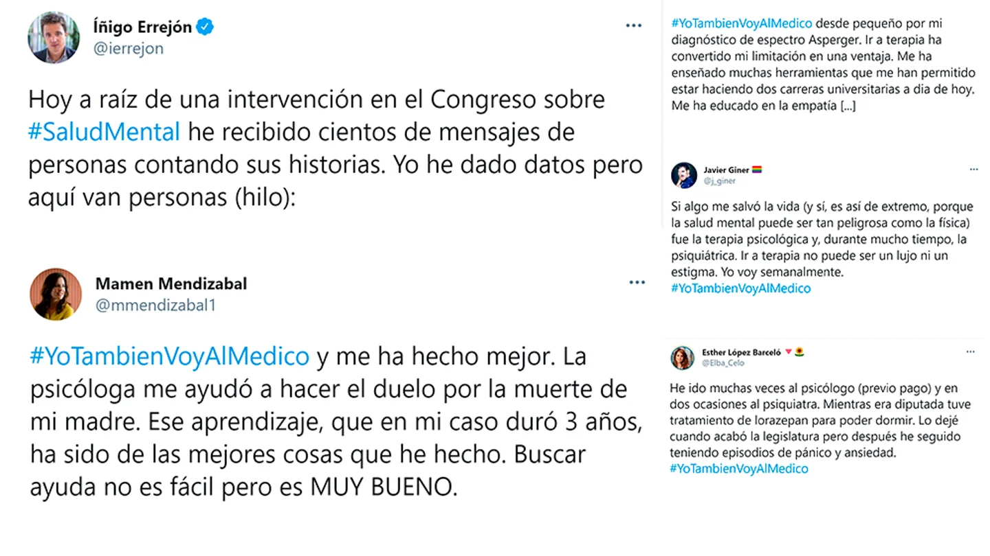#YoTambiénVoyAlMédico, el hashtag que se ha volcado con la salud mental salud mental