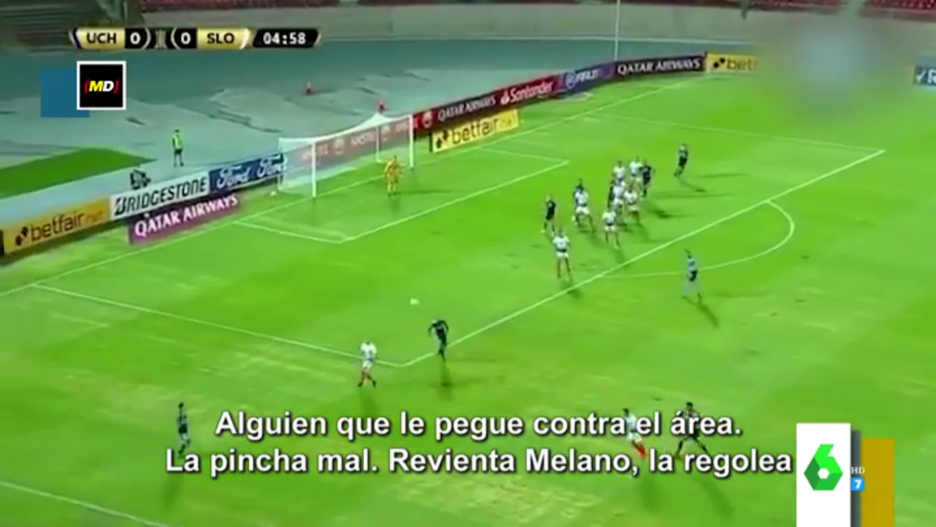 La hilarante retransmisión de un partido de fútbol por el apellido de un jugador: "Revienta Melano"
