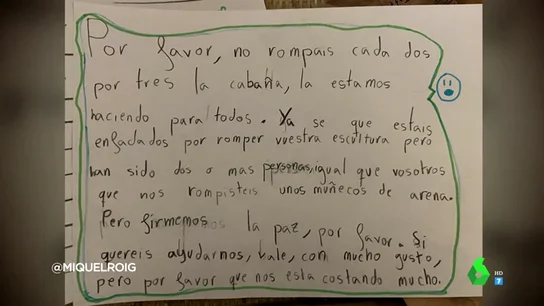 El adorable cartel de un niño para poner fin a la pelea entre dos clases de su colegio: "Firmemos la paz, por favor" El adorable cartel de un niño para poner fin a la pelea entre dos clases de su colegio: "Firmemos la paz, por favor"