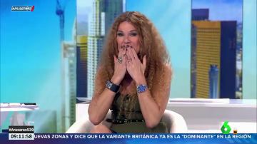 Angie Cárdenas rompe a llorar en Aruser@s al felicitar a su madre: "Te queremos"