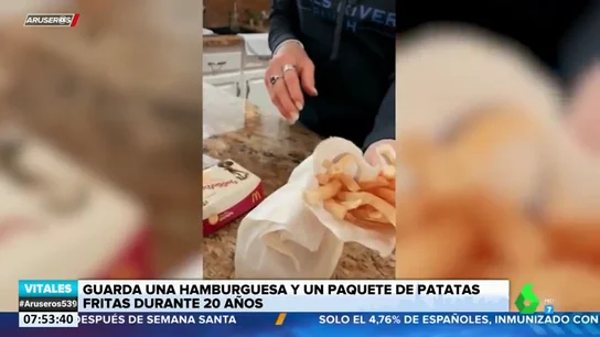 Esto es lo que ocurre cuando guardas una hamburguesa y unas patatas fritas durante 20 años Esto es lo que ocurre cuando guardas una hamburguesa y unas patatas fritas durante 20 años