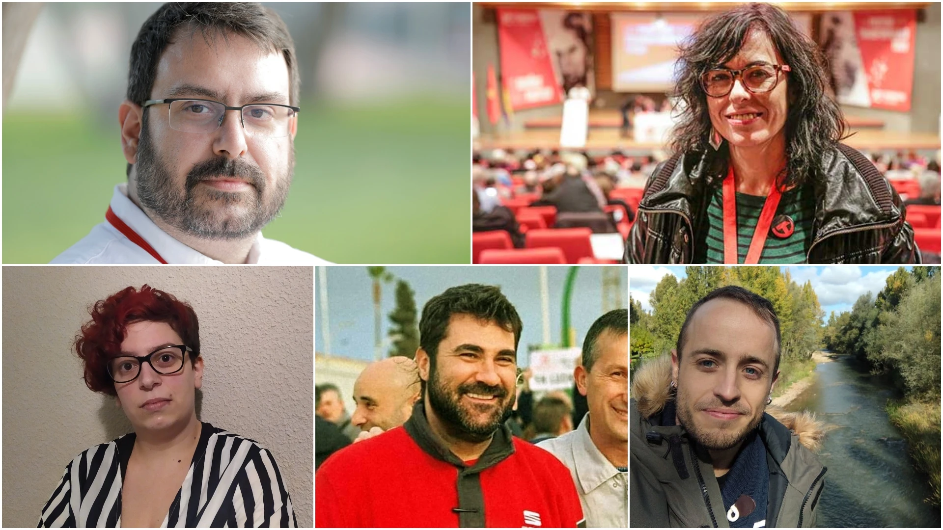 De izquierda a derecha: Ástor García, Anabel Segado, Cristina Vitores, Ricard-Andreu Juan y Guillermo Úcar.