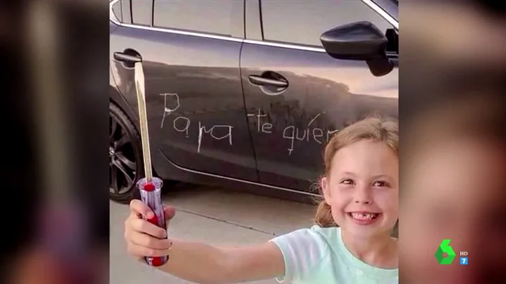 La "original" felicitación de una niña por el Día del Padre