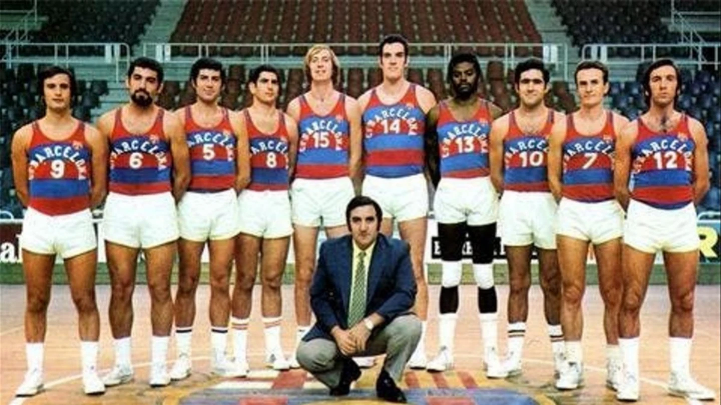 Plantilla del Barça basket en la década de los 80, con Charles Thomas en sus filas Plantilla del Barça basket en la década de los 80, con Charles Thomas en sus filas