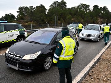 Control de la Guardia Civil en Madrid