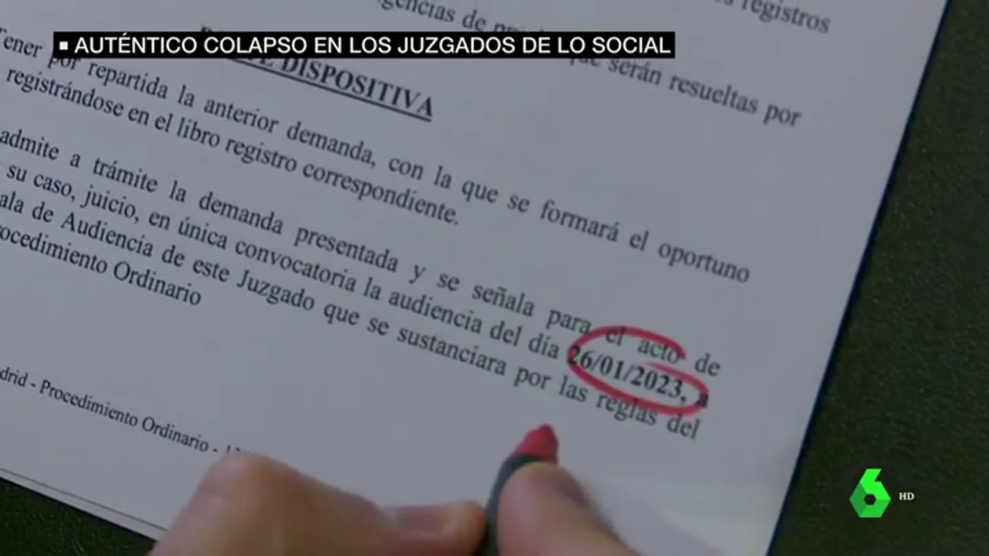 Los juzgados, colapsados. Los juzgados, colapsados.