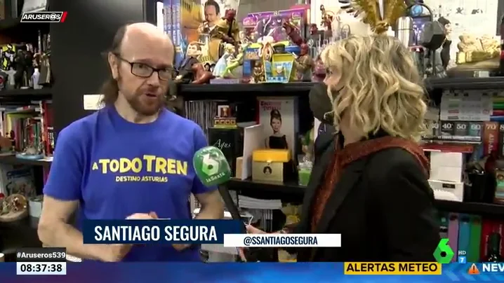 Santiago Segura desvela que el rodaje de 'A todo tren' fue difícil por "Filomena y los positivos entre los figurantes"