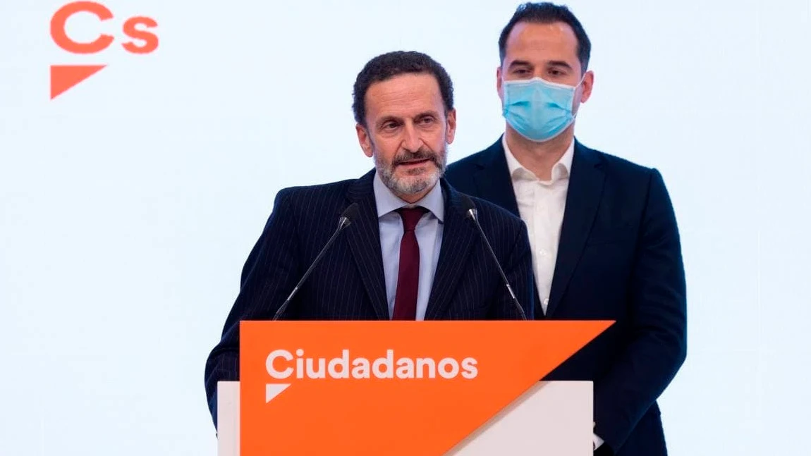 Edmundo Bal e Ignacio Aguado, después de que anuncien su candidatura.