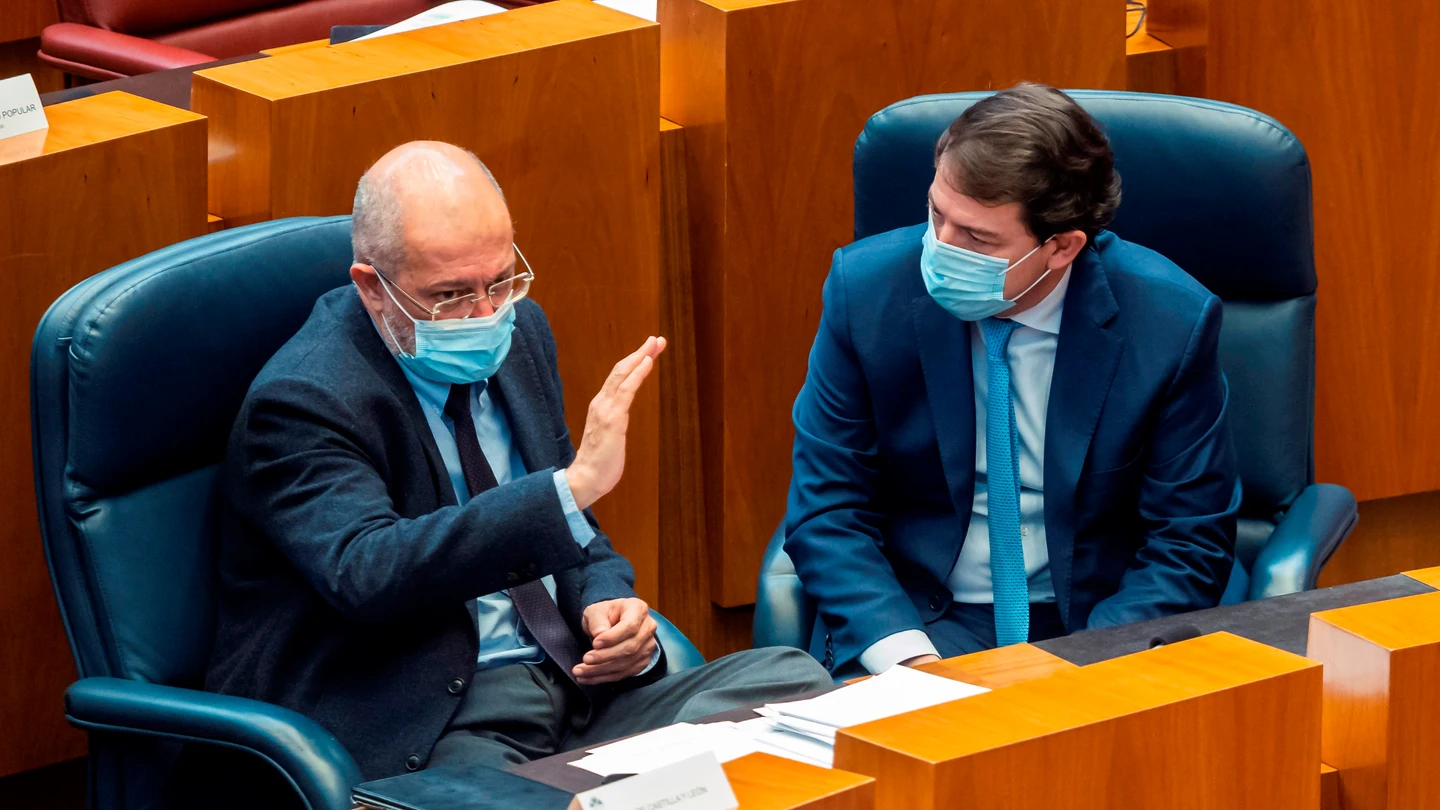 El vicepresidente de la Junta, Francisco Igea, junto al presidente de la Junta, Alfonso Fernández Mañueco El vicepresidente de la Junta, Francisco Igea, junto al presidente de la Junta, Alfonso Fernández Mañueco