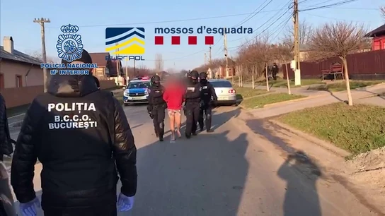 Imagen del momento de la detención de un proxeneta Imagen del momento de la detención de un proxeneta
