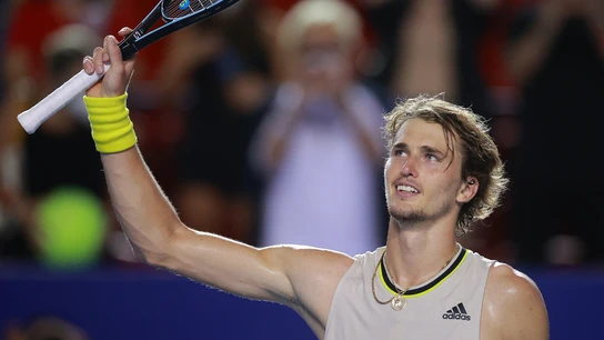 Zverev celebra una victoria Zverev celebra una victoria