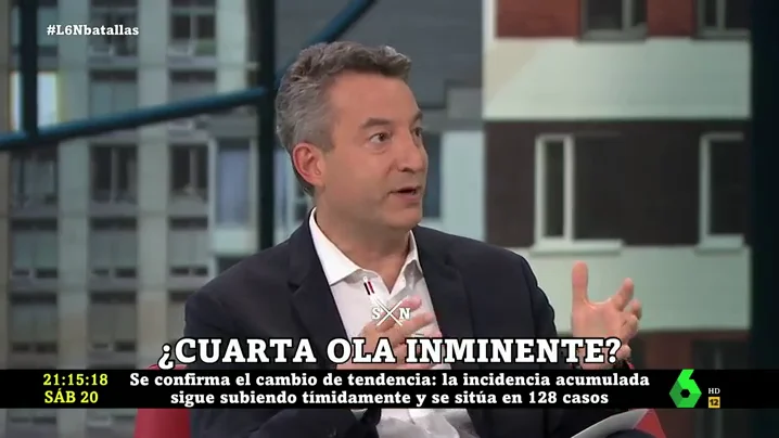 La pregunta de César Carballo a los políticos ante la "preocupante" situación de la pandemia: "¿Nos vamos a mover de ola a ola entre puentes?"