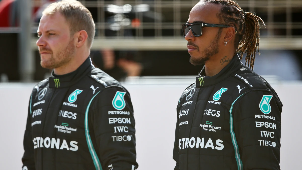 Bottas y Hamilton