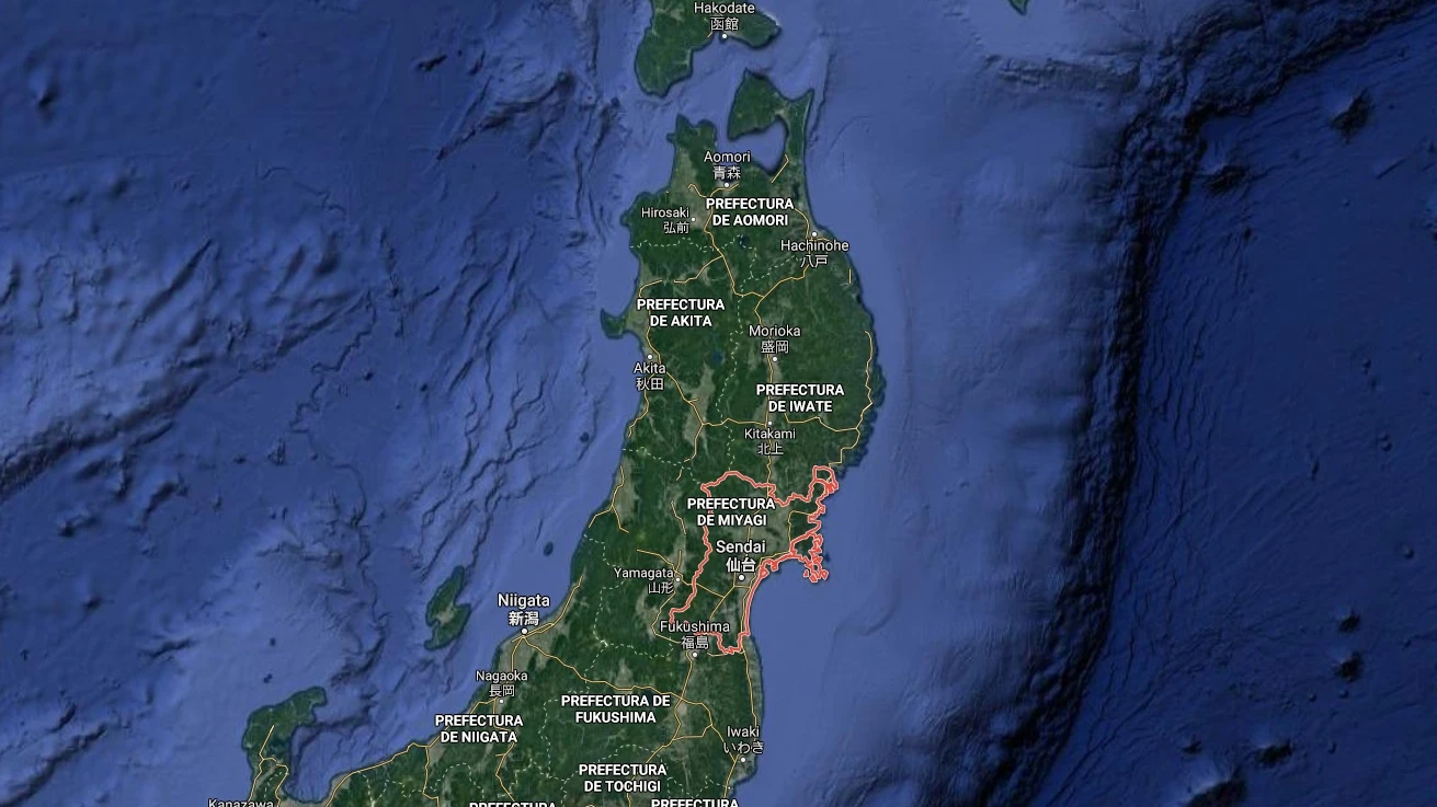 Terremoto frente a la costa de Miyagi