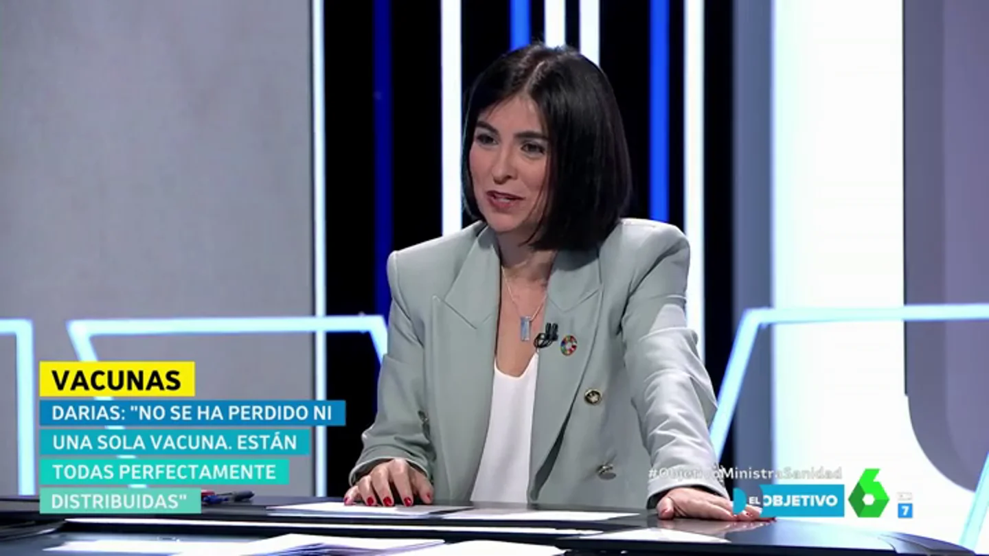 Carolina Darias desmiente que se hayan perdido vacunas contra el coronavirus: "Me cuadra hasta el último viral" Carolina Darias desmiente que se hayan perdido vacunas contra el coronavirus: "Me cuadra hasta el último viral"