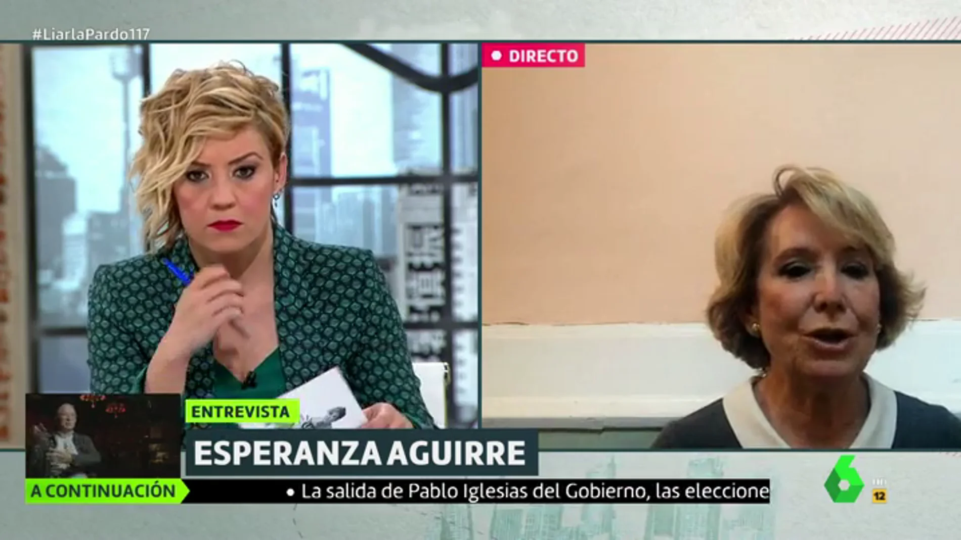 Esperanza Aguirre en Liarla Pardo