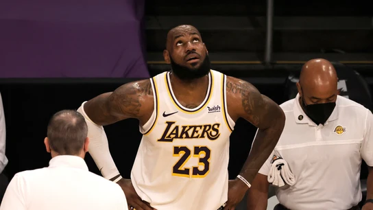 LeBron James, con los Lakers LeBron James, con los Lakers