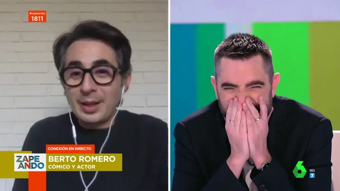 Surrealista entrevista de Berto Romero en directo en Zapeando: errores técnicos, troleos y charlas personales Surrealista entrevista de Berto Romero en directo en Zapeando: errores técnicos, troleos y charlas personales